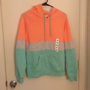 Zine Color Block Women’s Hoodie - Medium